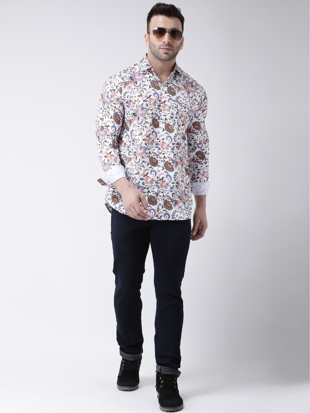 RIAG Multi color Men's Full Sleeves Printed Shirt | Grocsy