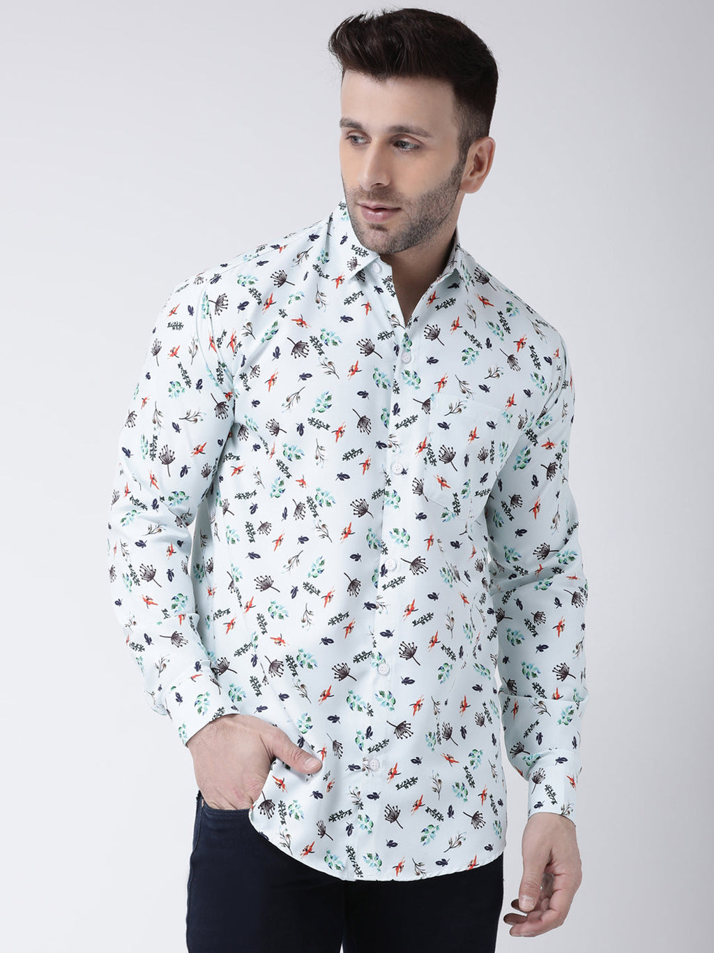 RIAG Multi color Men's Full Sleeves Printed Shirt | Grocsy