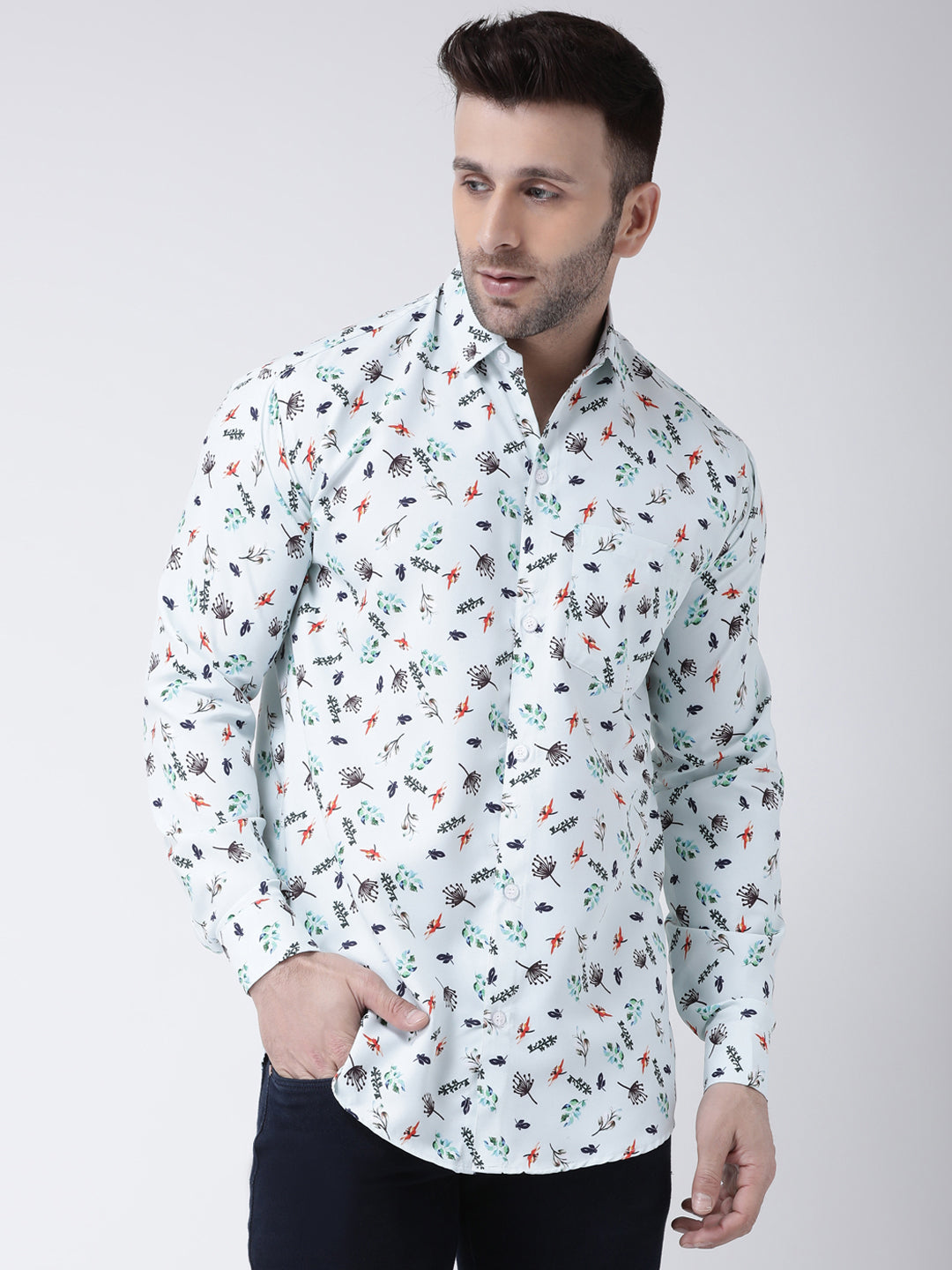 RIAG Multi color Men's Full Sleeves Printed Shirt | Grocsy