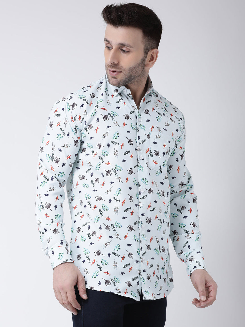 RIAG Multi color Men's Full Sleeves Printed Shirt | Grocsy
