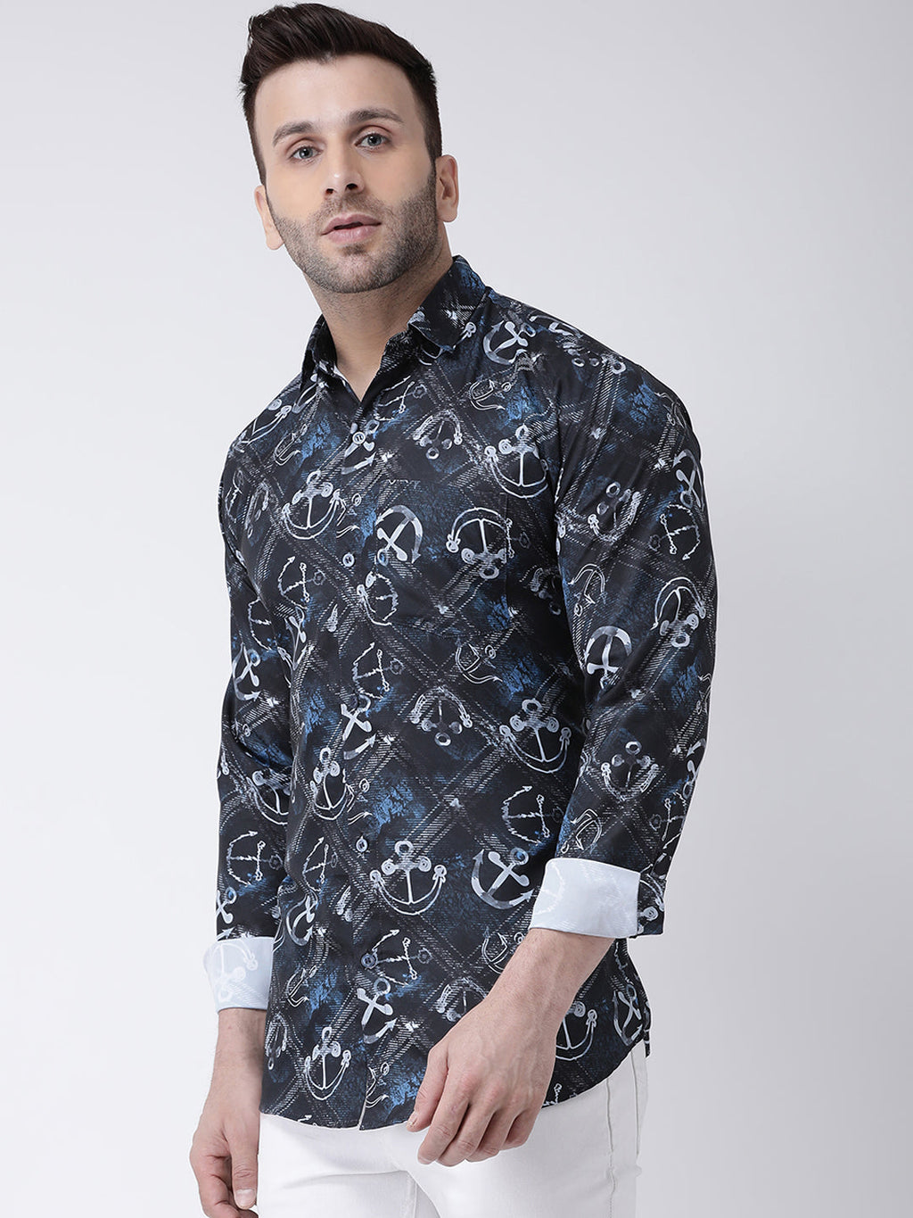 RIAG Multi color Men's Full Sleeves Printed Shirt | Grocsy