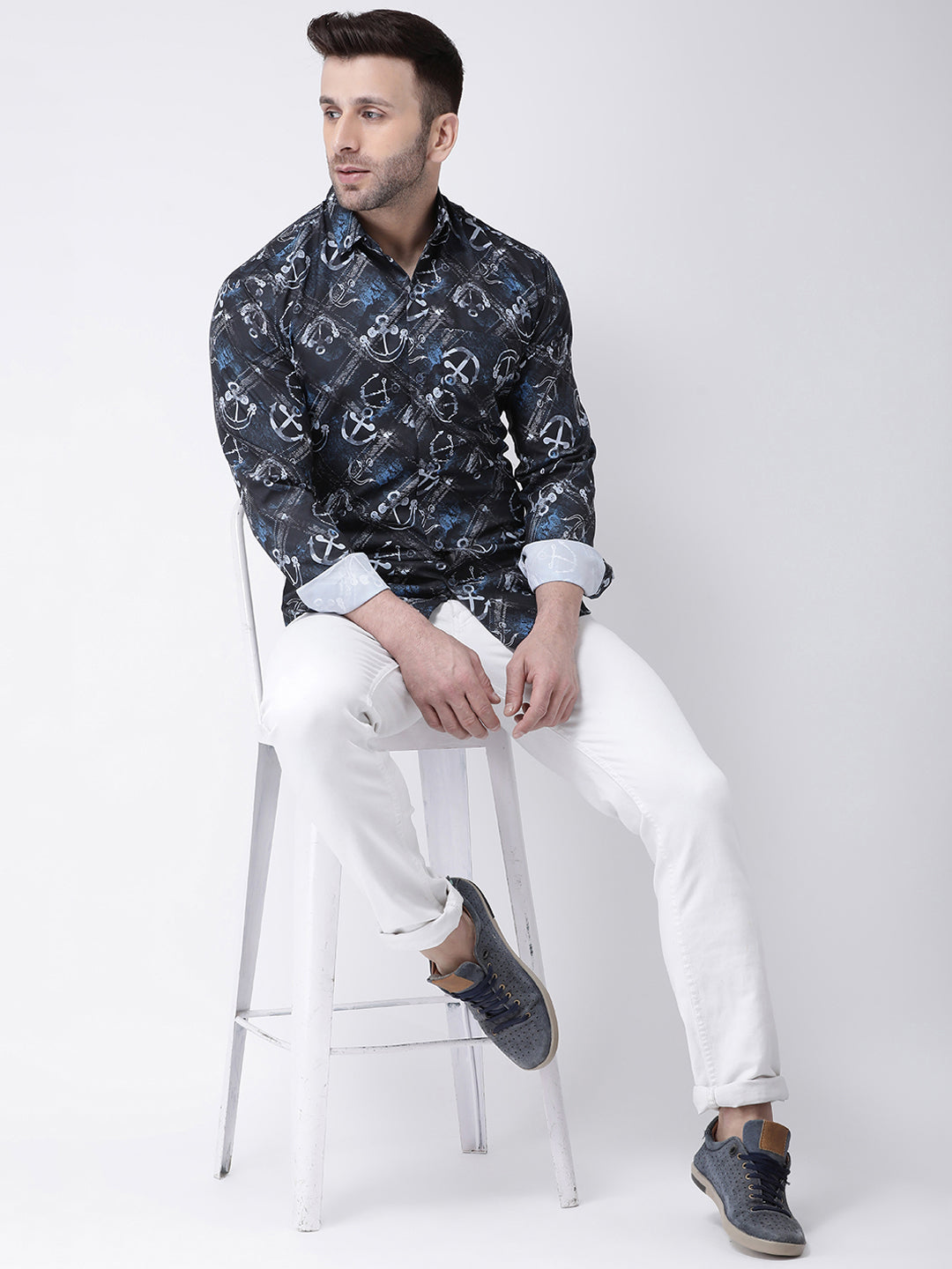 RIAG Multi color Men's Full Sleeves Printed Shirt | Grocsy