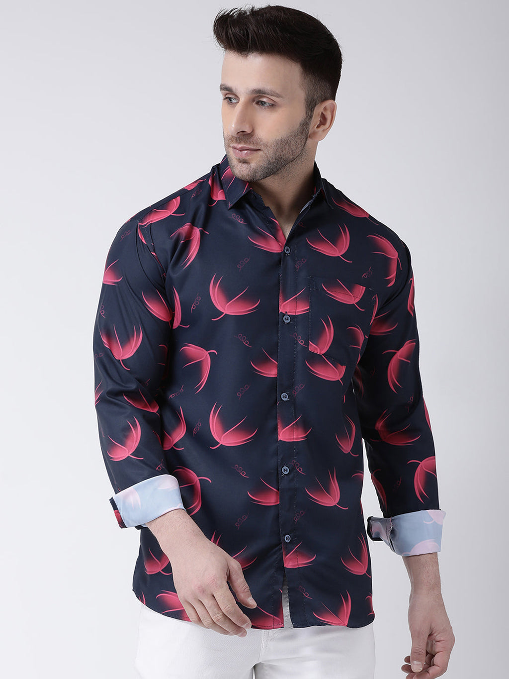RIAG Multi color Men's Full Sleeves Printed Shirt | Grocsy