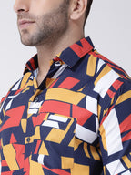 RIAG Multi color Men's Full Sleeves Printed Shirt | Grocsy