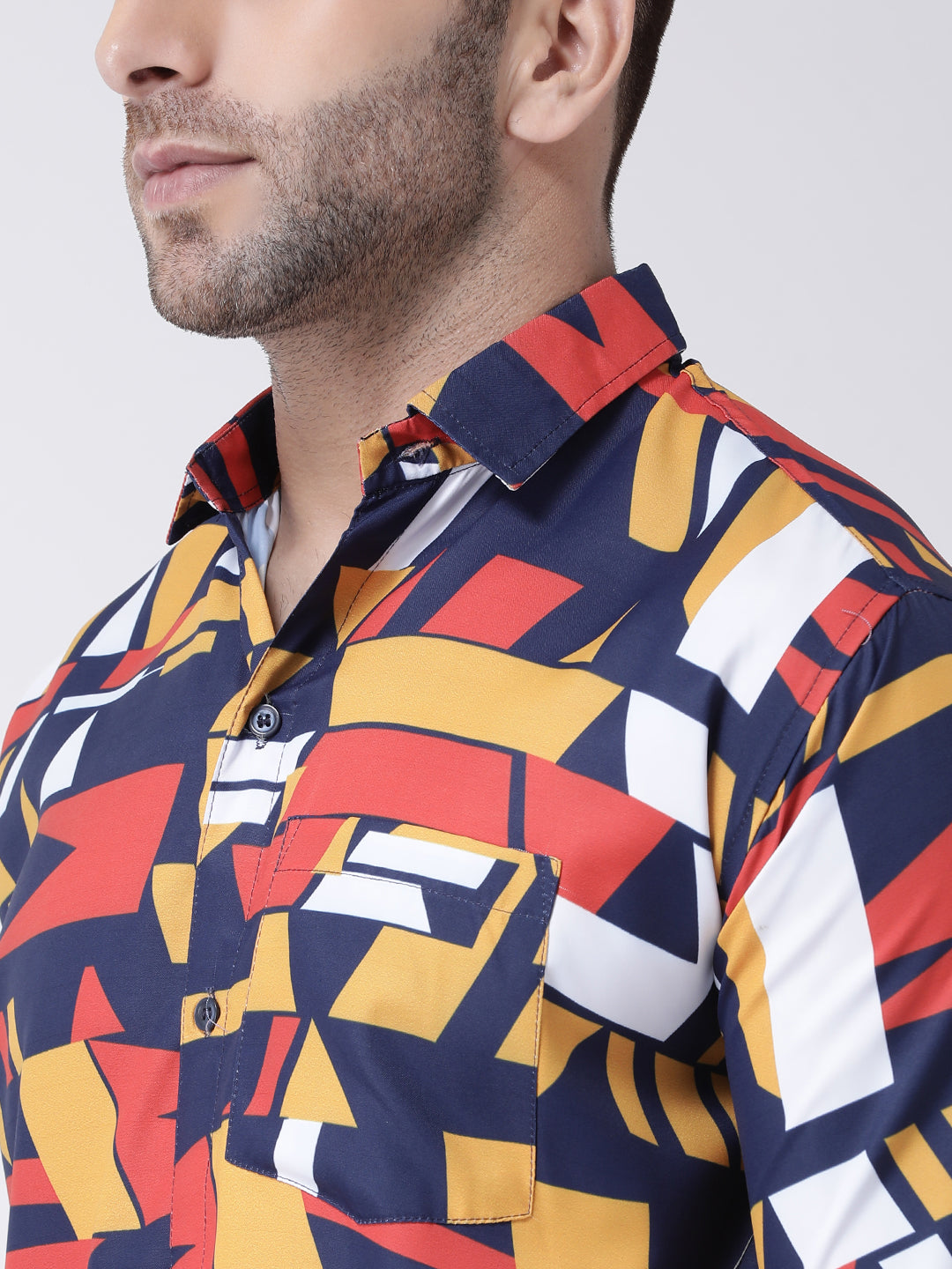 RIAG Multi color Men's Full Sleeves Printed Shirt | Grocsy