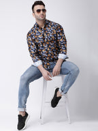 RIAG Multi color Men's Full Sleeves Printed Shirt | Grocsy