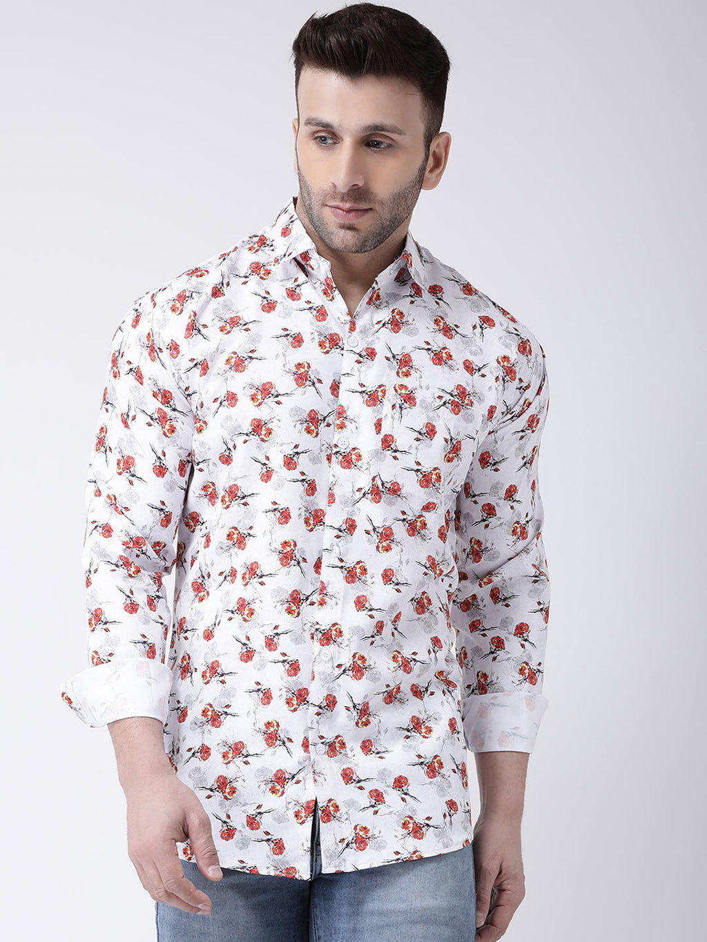 RIAG Multi color Men's Full Sleeves Printed Shirt | Grocsy
