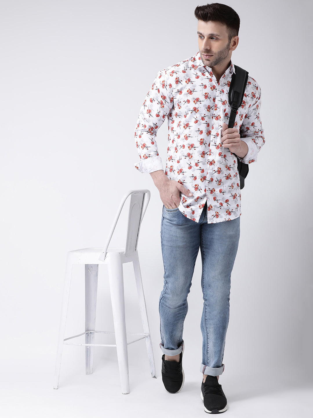 RIAG Multi color Men's Full Sleeves Printed Shirt | Grocsy