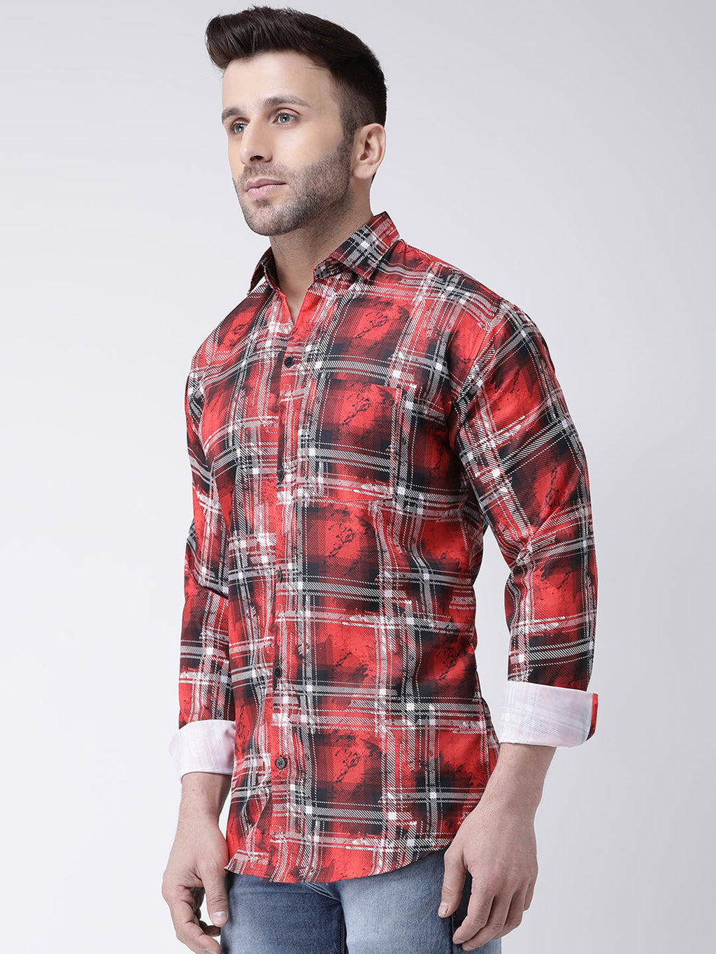 RIAG Multi color Men's Full Sleeves Printed Shirt | Grocsy