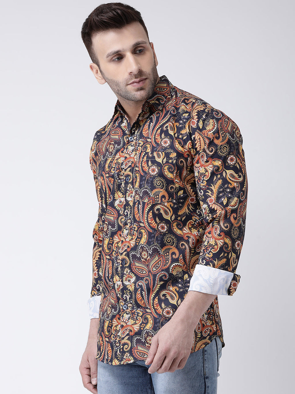 RIAG Multi color Men's Full Sleeves Printed Shirt | Grocsy
