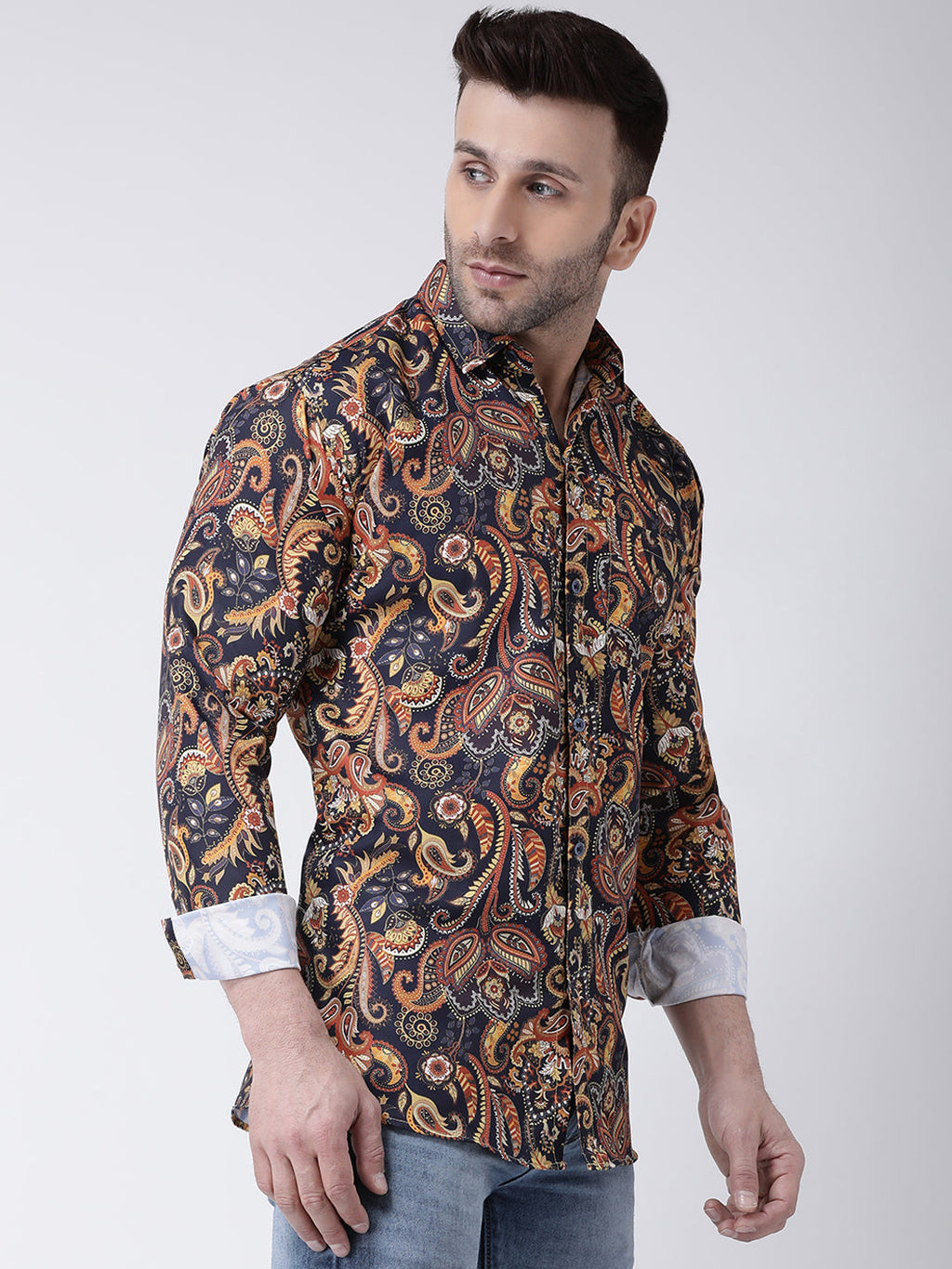 RIAG Multi color Men's Full Sleeves Printed Shirt | Grocsy