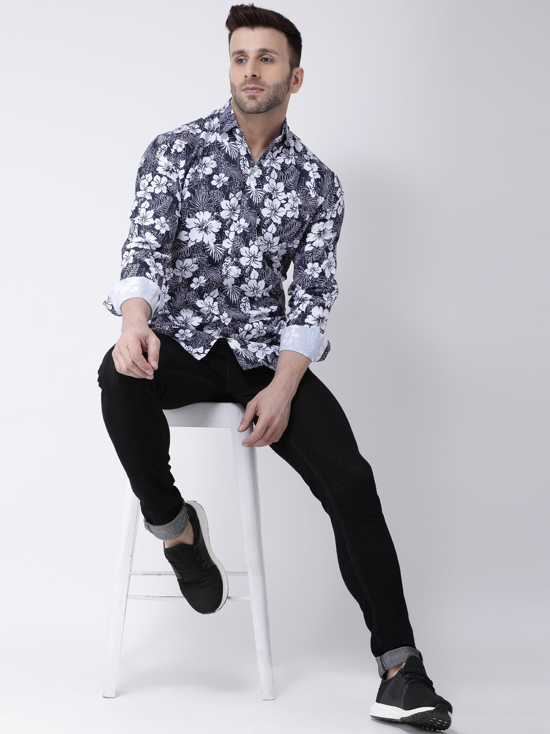 RIAG Multi color Men's Full Sleeves Printed Shirt | Grocsy