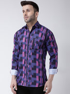 RIAG Multi color Men's Full Sleeves Printed Shirt | Grocsy