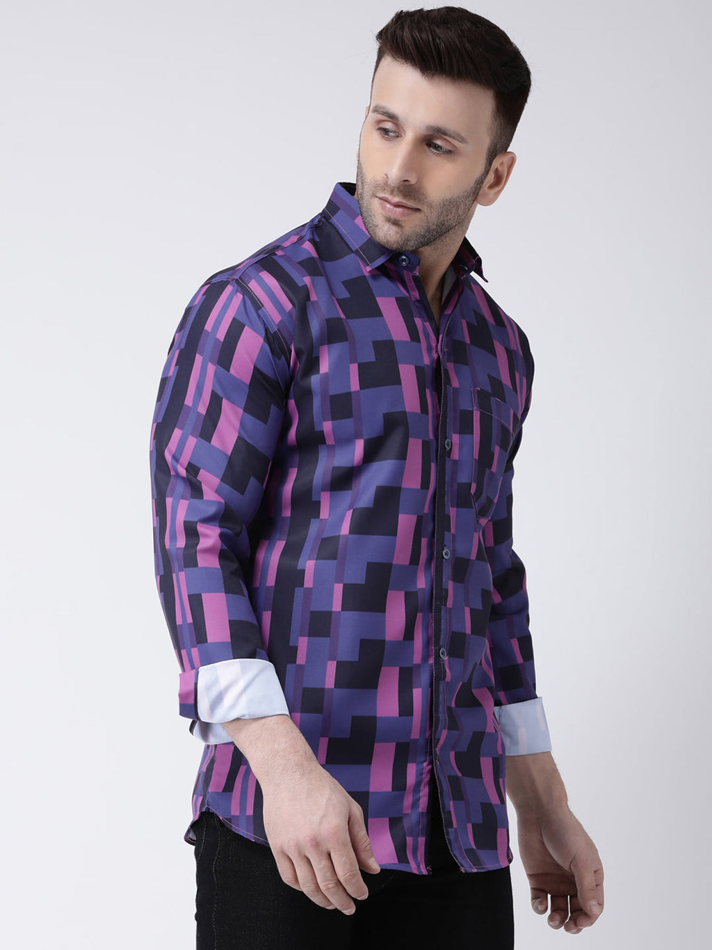 RIAG Multi color Men's Full Sleeves Printed Shirt | Grocsy