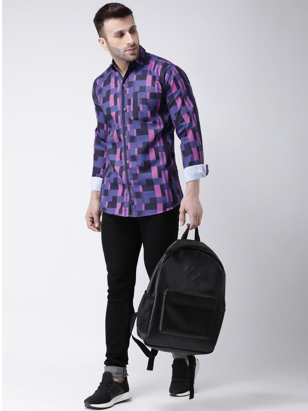 RIAG Multi color Men's Full Sleeves Printed Shirt | Grocsy