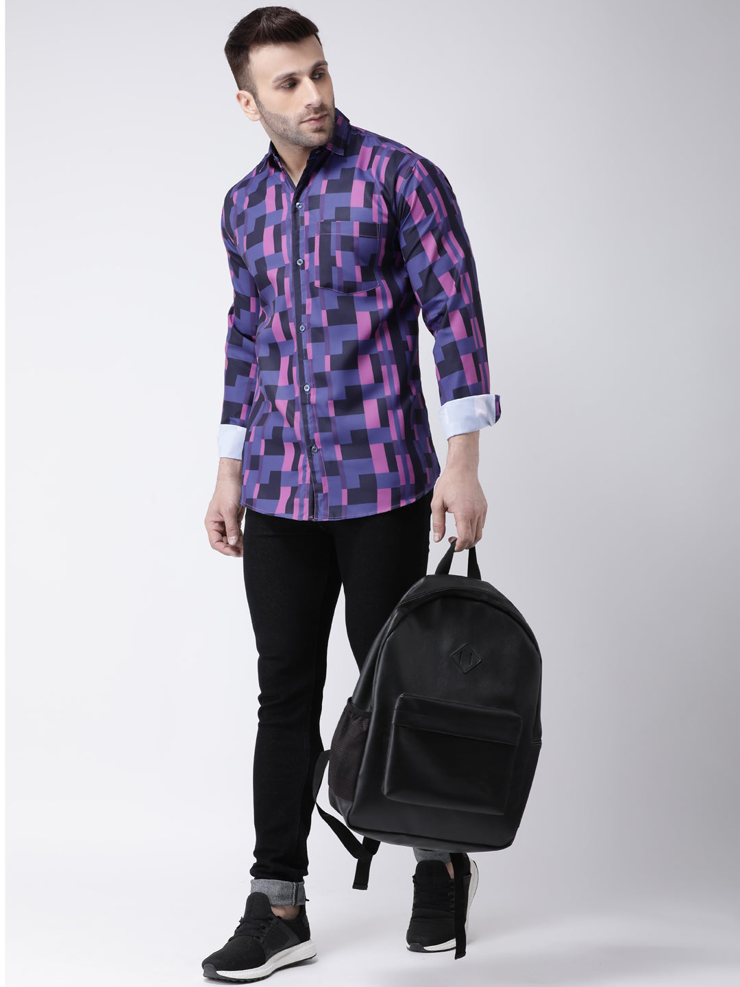 RIAG Multi color Men's Full Sleeves Printed Shirt | Grocsy