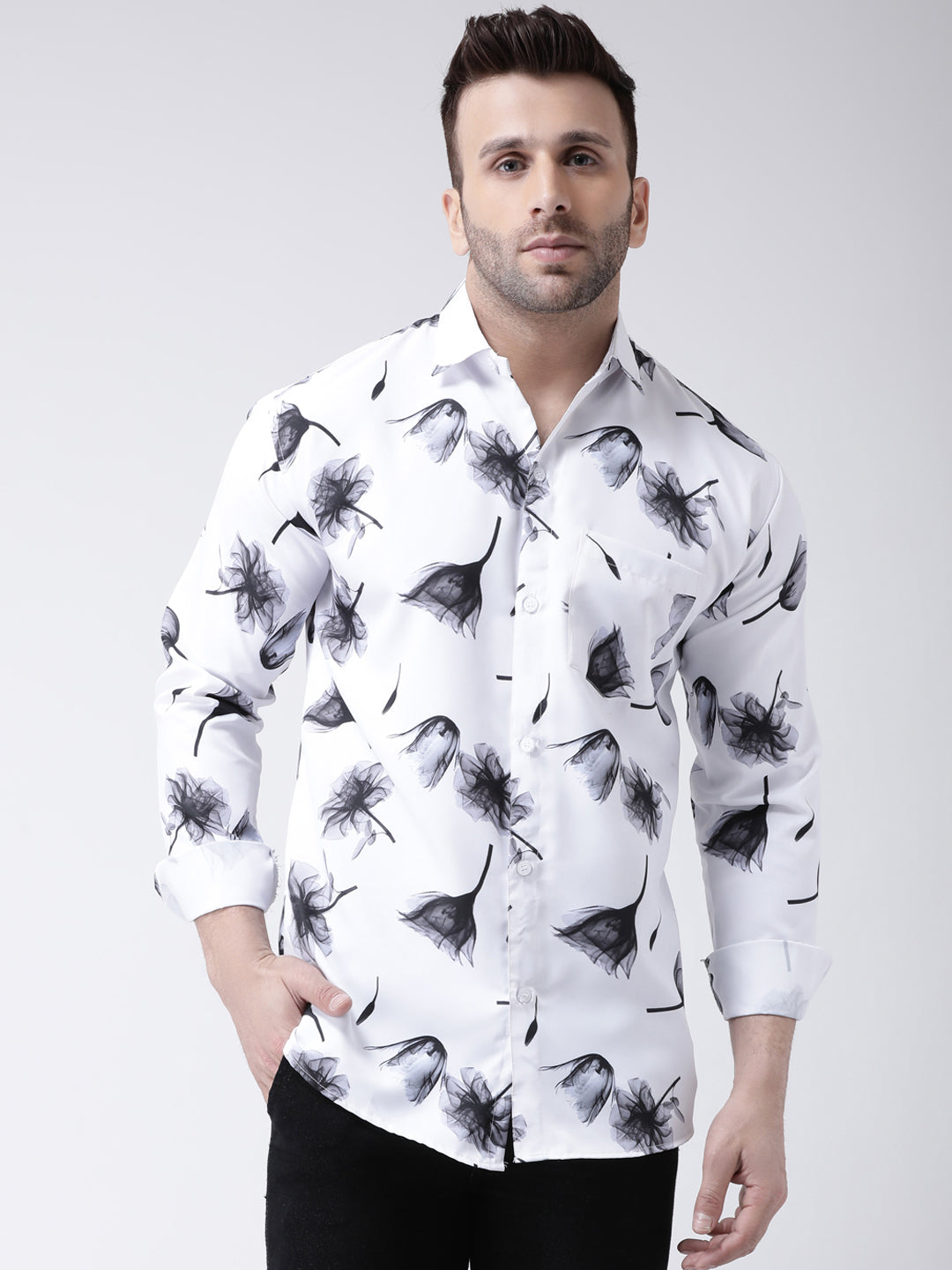 RIAG Multi color Men's Full Sleeves Printed Shirt | Grocsy