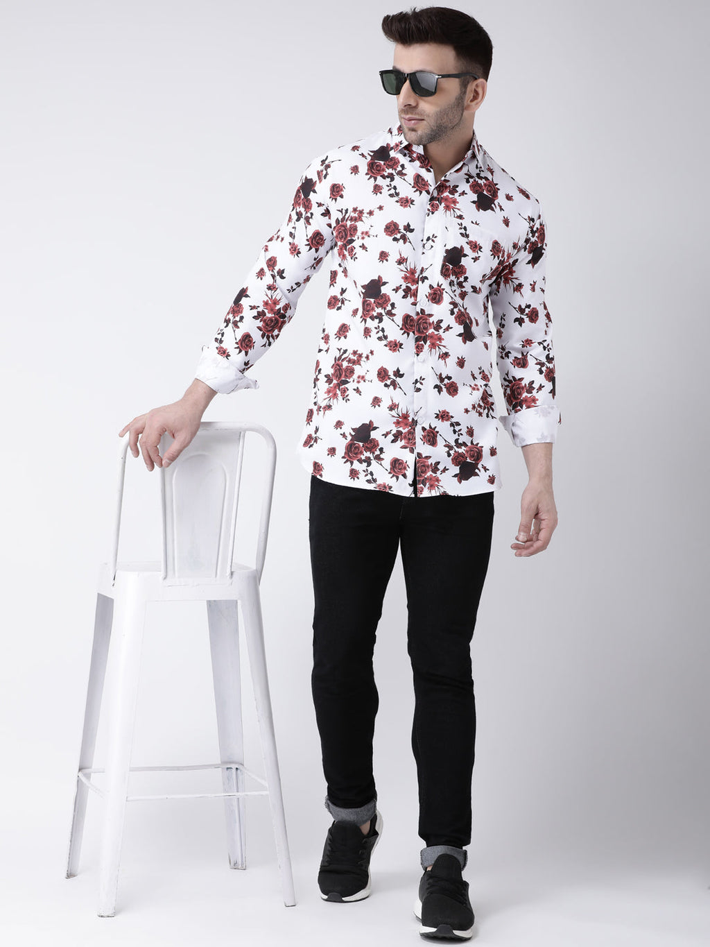RIAG Multi color Men's Full Sleeves Printed Shirt | Grocsy