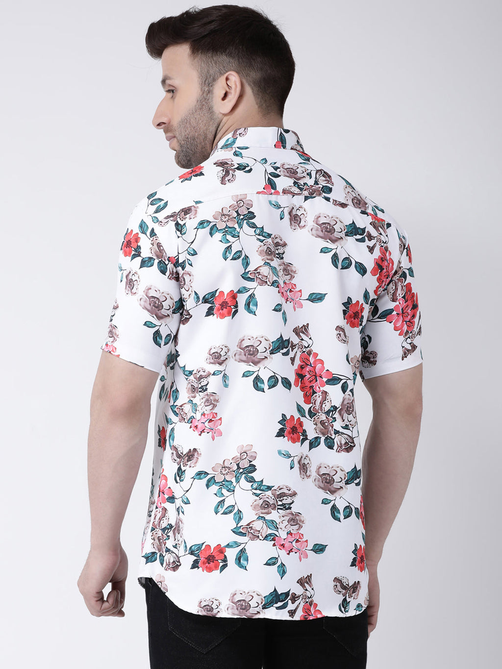 Indian Clothing RIAG Multi color Men's Half Sleeves Printed Shirt | Grocsy
