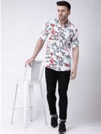 Indian Clothing RIAG Multi color Men's Half Sleeves Printed Shirt | Grocsy