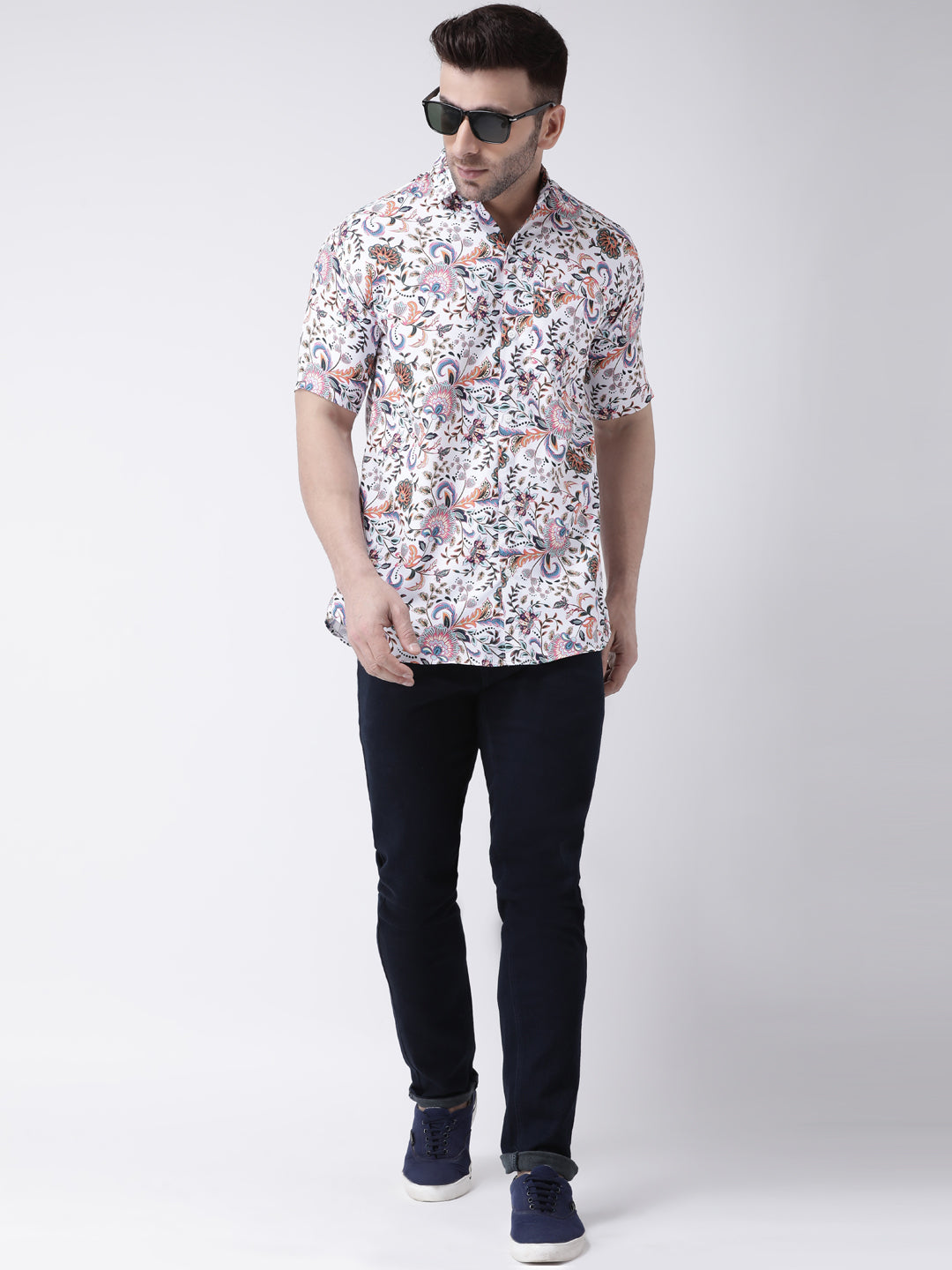 RIAG Multi color Men's Half Sleeves Printed Shirt | Grocsy
