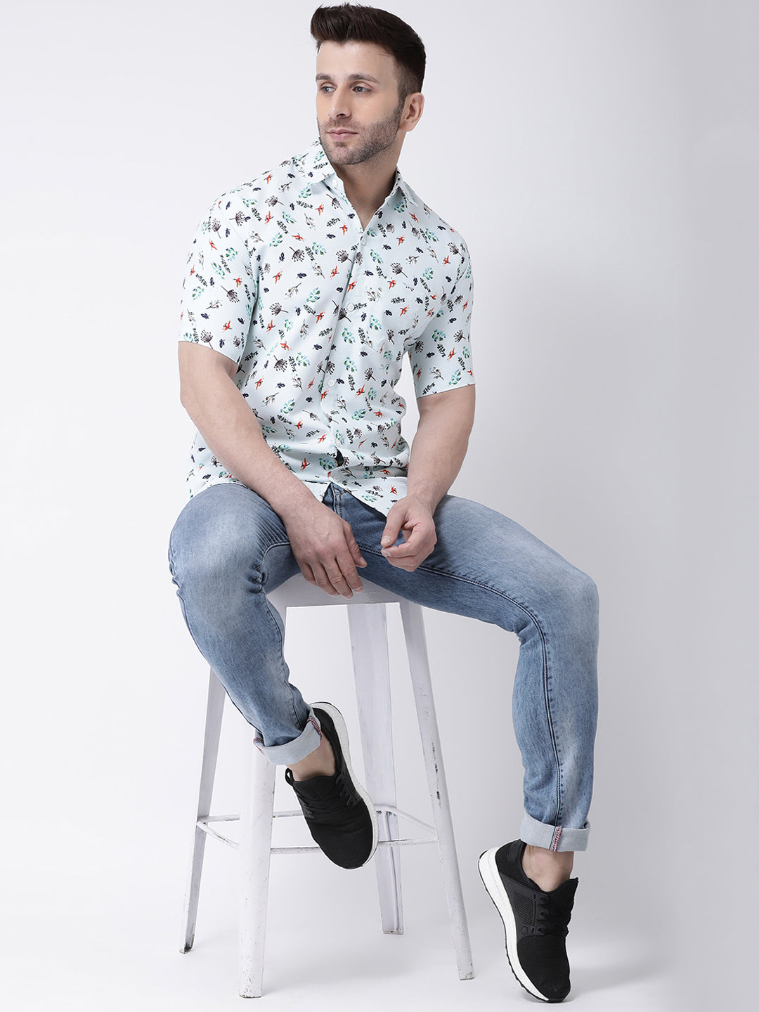 RIAG Multi color Men's Half Sleeves Printed Shirt | Grocsy