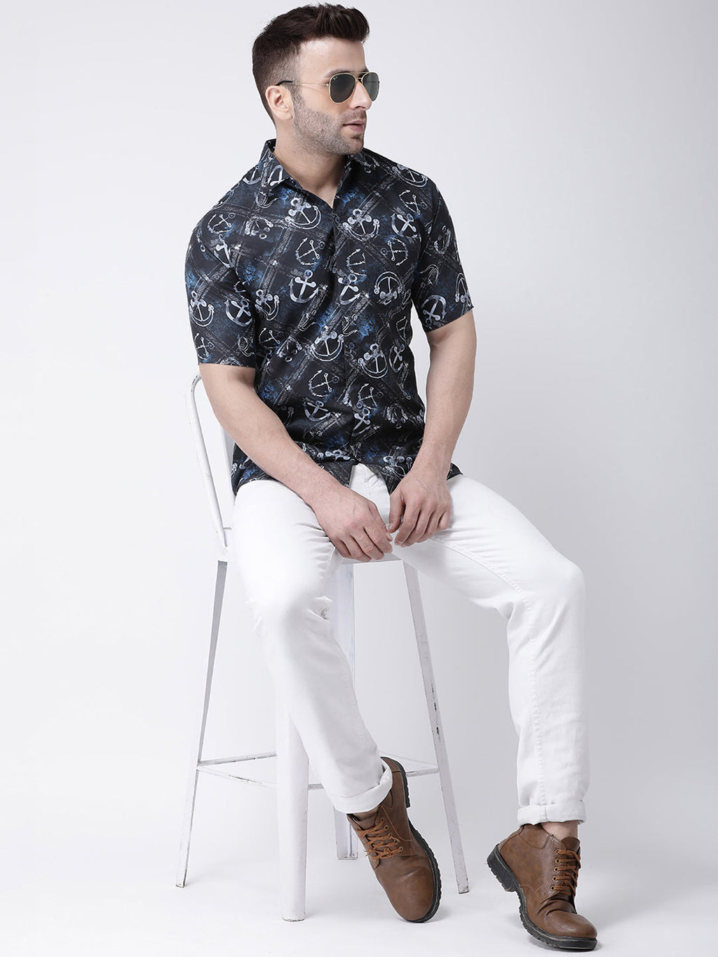 RIAG Multi color Men's Half Sleeves Printed Shirt | Grocsy