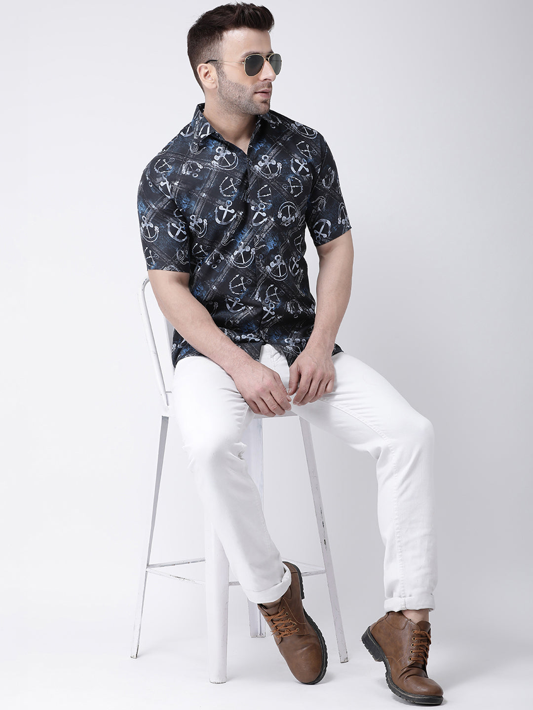 RIAG Multi color Men's Half Sleeves Printed Shirt | Grocsy