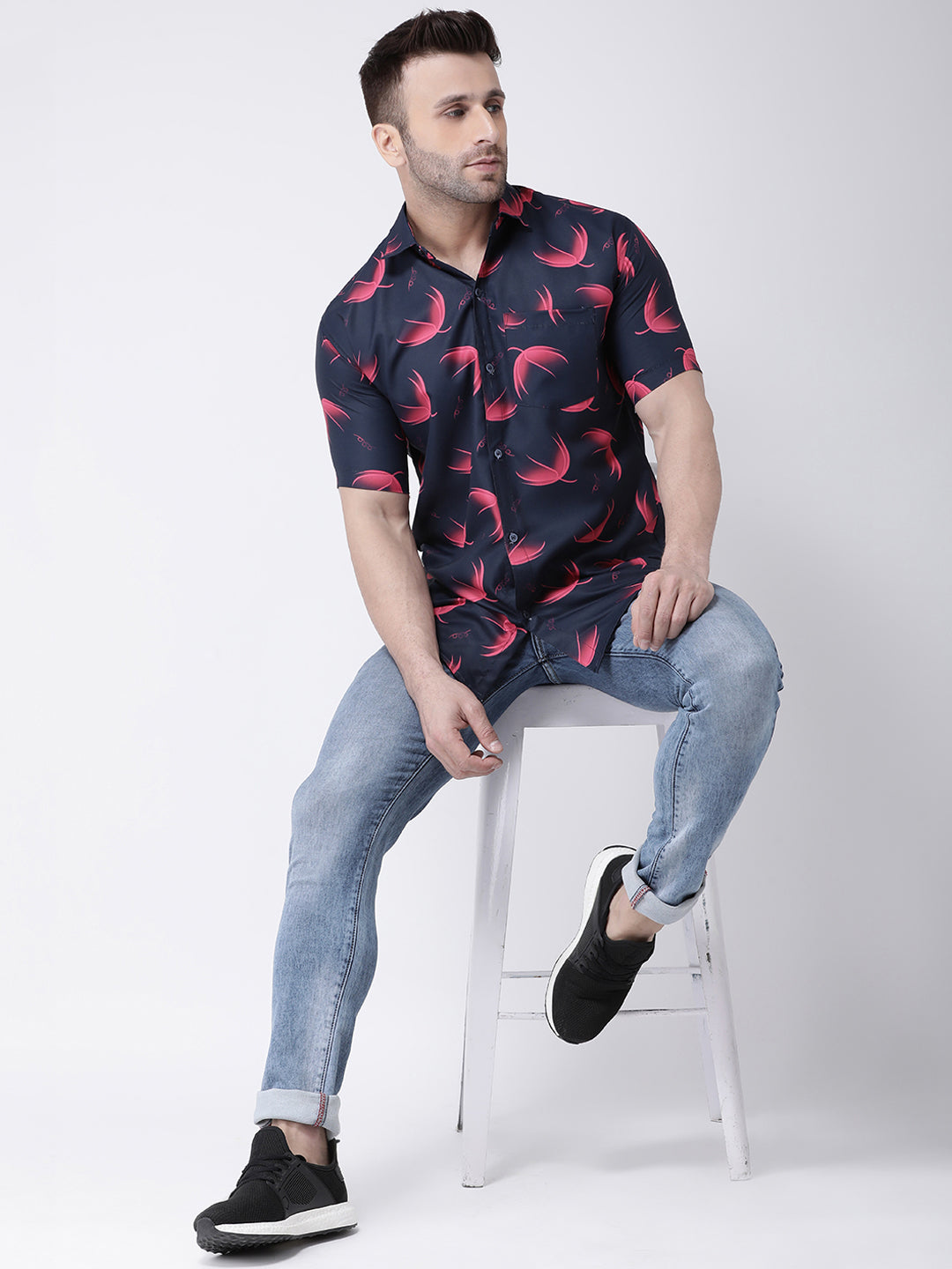 RIAG Multi color Men's Half Sleeves Printed Shirt | Grocsy