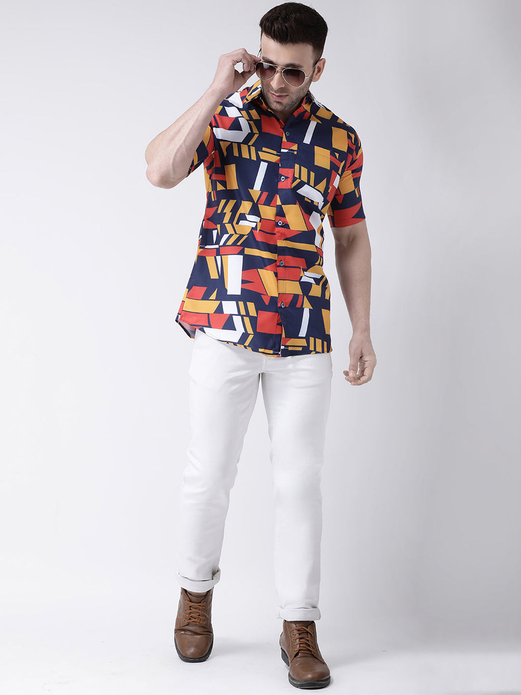 RIAG Multi color Men's Half Sleeves Printed Shirt | Grocsy