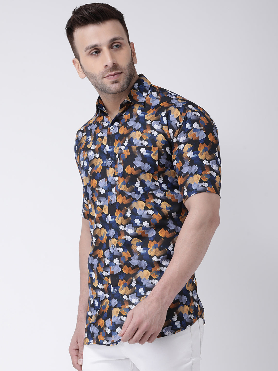 RIAG Multi color Men's Half Sleeves Printed Shirt | Grocsy