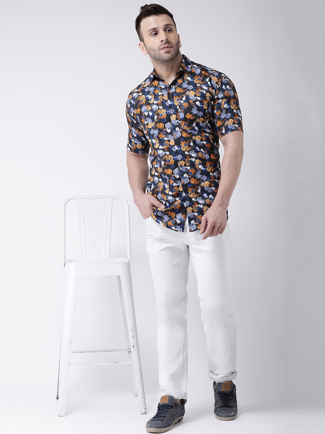 RIAG Multi color Men's Half Sleeves Printed Shirt | Grocsy