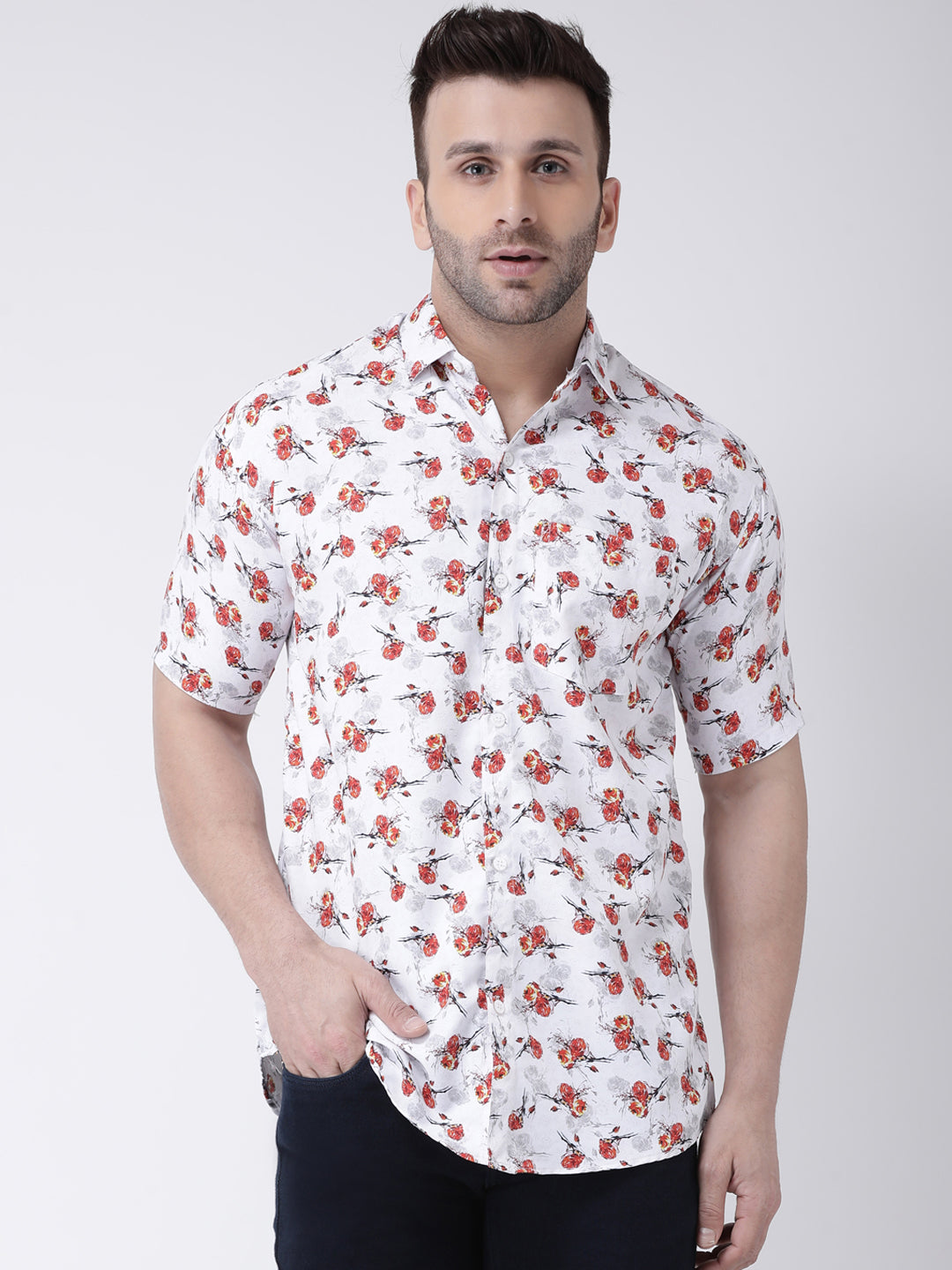 RIAG Multi color Men's Half Sleeves Printed Shirt | Grocsy