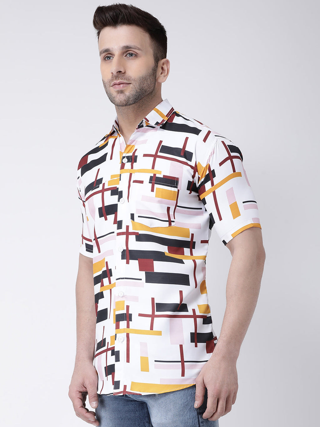 RIAG Multi color Men's Half Sleeves Printed Shirt | Grocsy