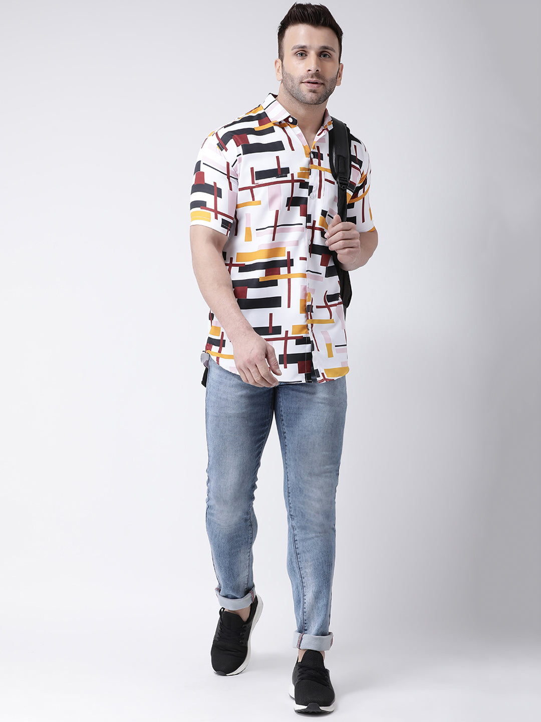 RIAG Multi color Men's Half Sleeves Printed Shirt | Grocsy