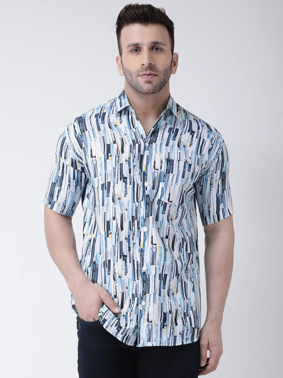 RIAG Multi color Men's Half Sleeves Printed Shirt | Grocsy