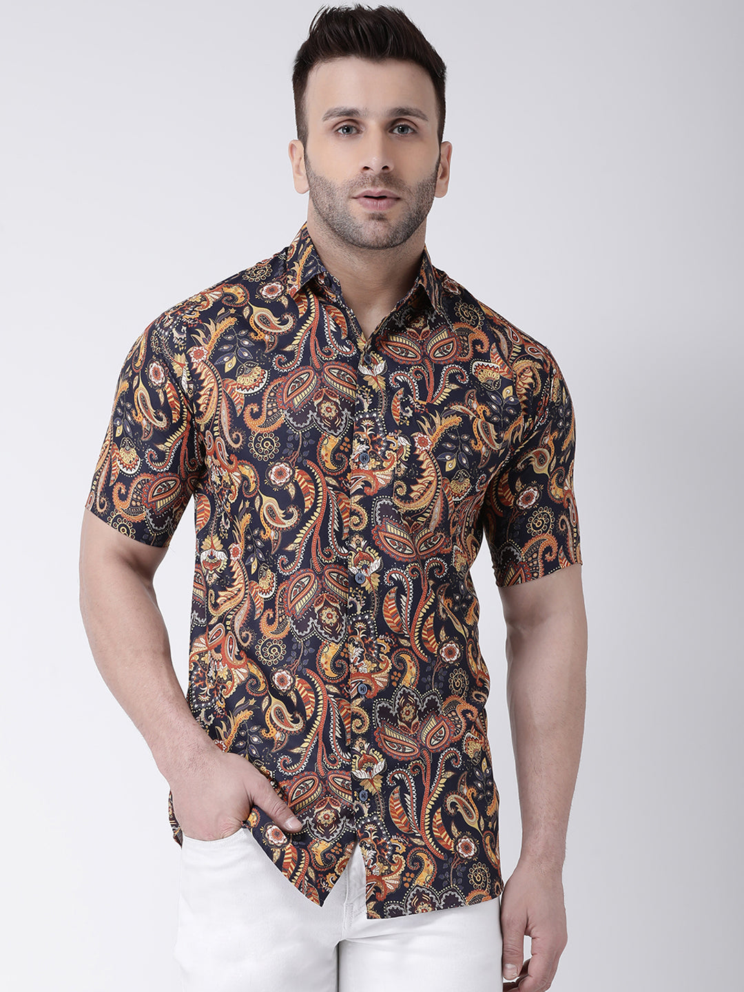 RIAG Multi color Men's Half Sleeves Printed Shirt | Grocsy
