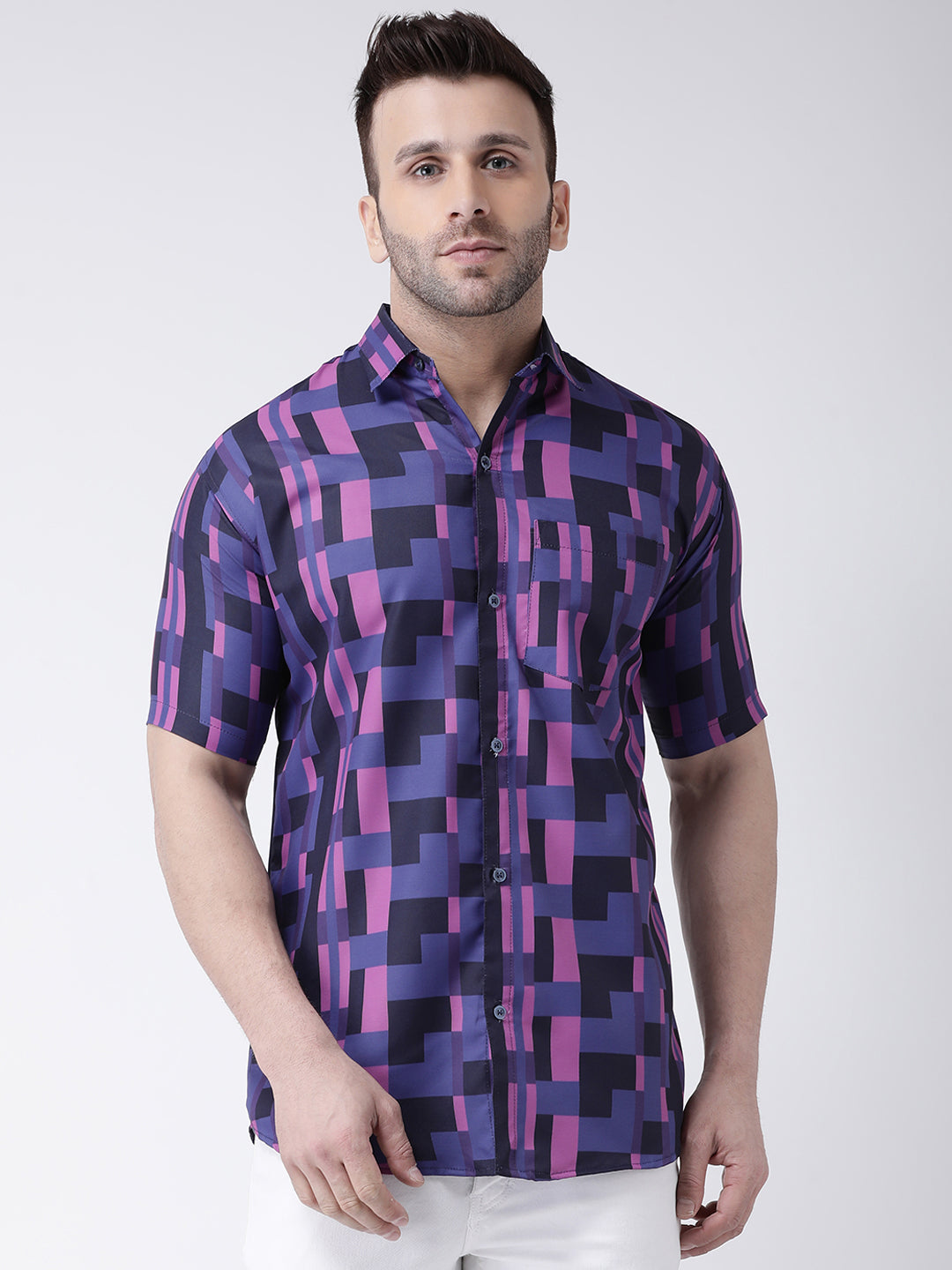 RIAG Multi color Men's Half Sleeves Printed Shirt | Grocsy