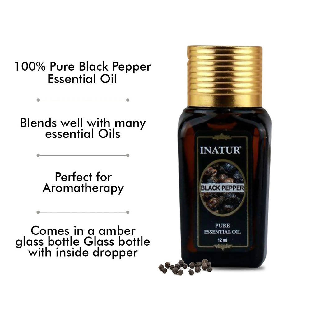 Inatur Black Pepper Pure Essential Oil | Grocsy
