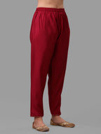 Fuchisia Embroidered Kurta Pant & Dupatta Set, Multicolor - Hiral Fashion | Grocsy