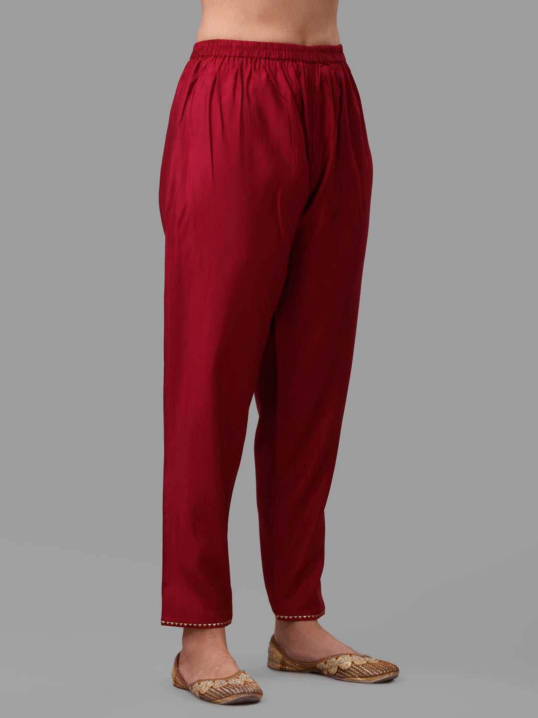 Fuchisia Embroidered Kurta Pant & Dupatta Set, Multicolor - Hiral Fashion | Grocsy