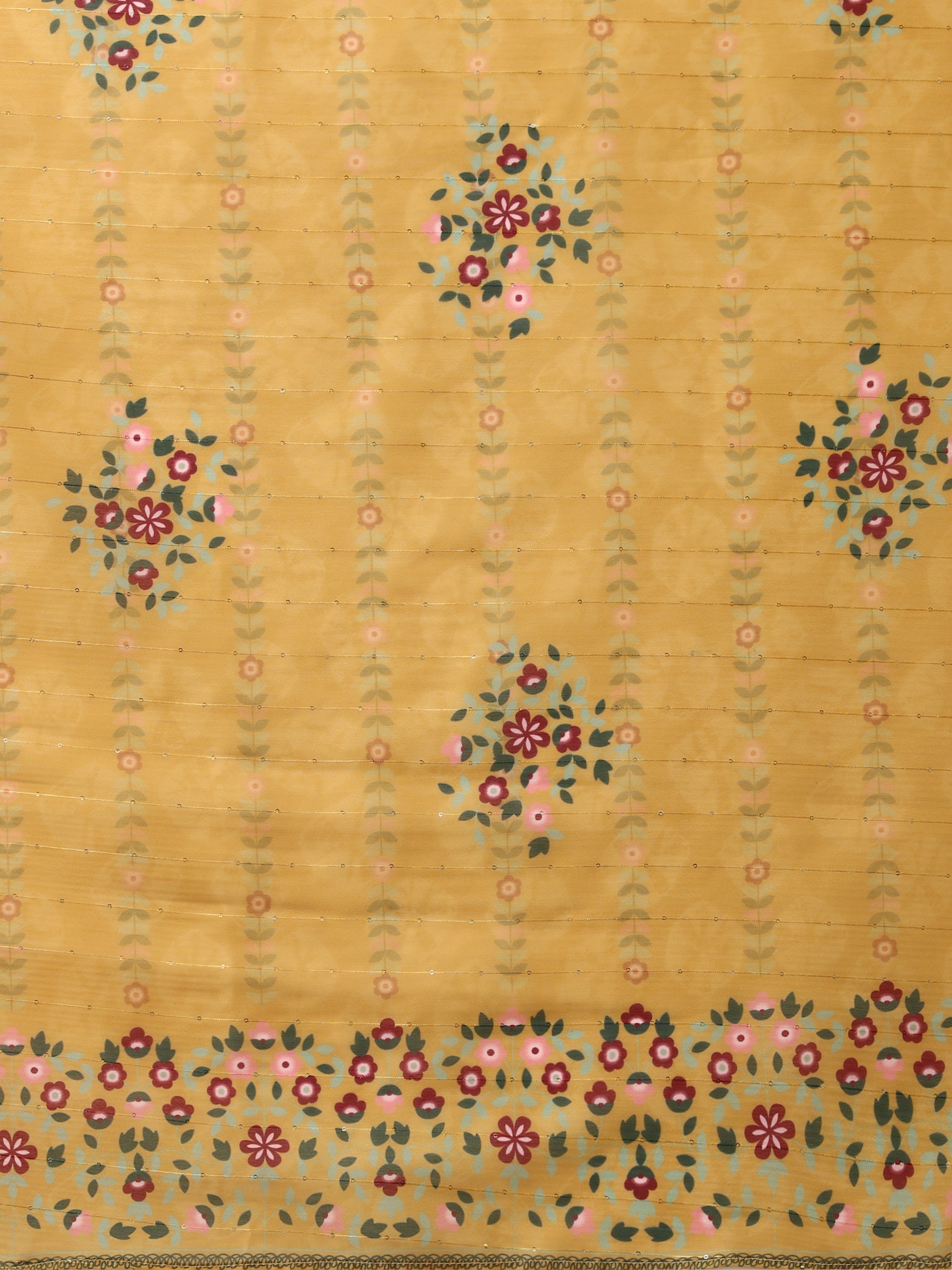 Mustard Embroidered Kurta Pant & Dupatta Set, Multicolor - Hiral Fashion | Grocsy