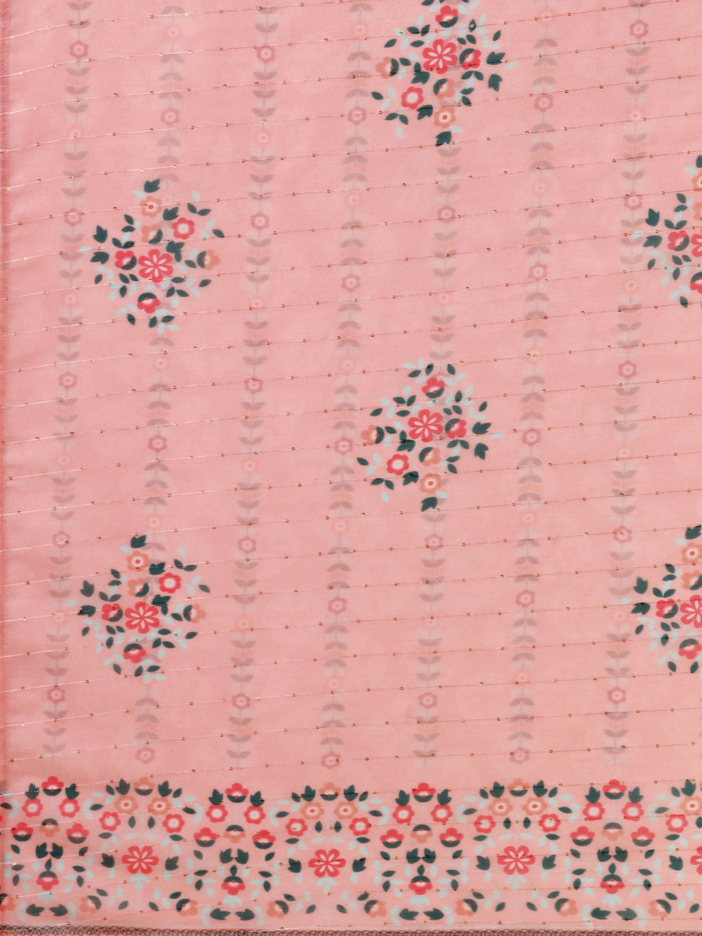 Pink Embroidered Kurta Pant & Dupatta Set, Multicolor - Hiral Fashion | Grocsy