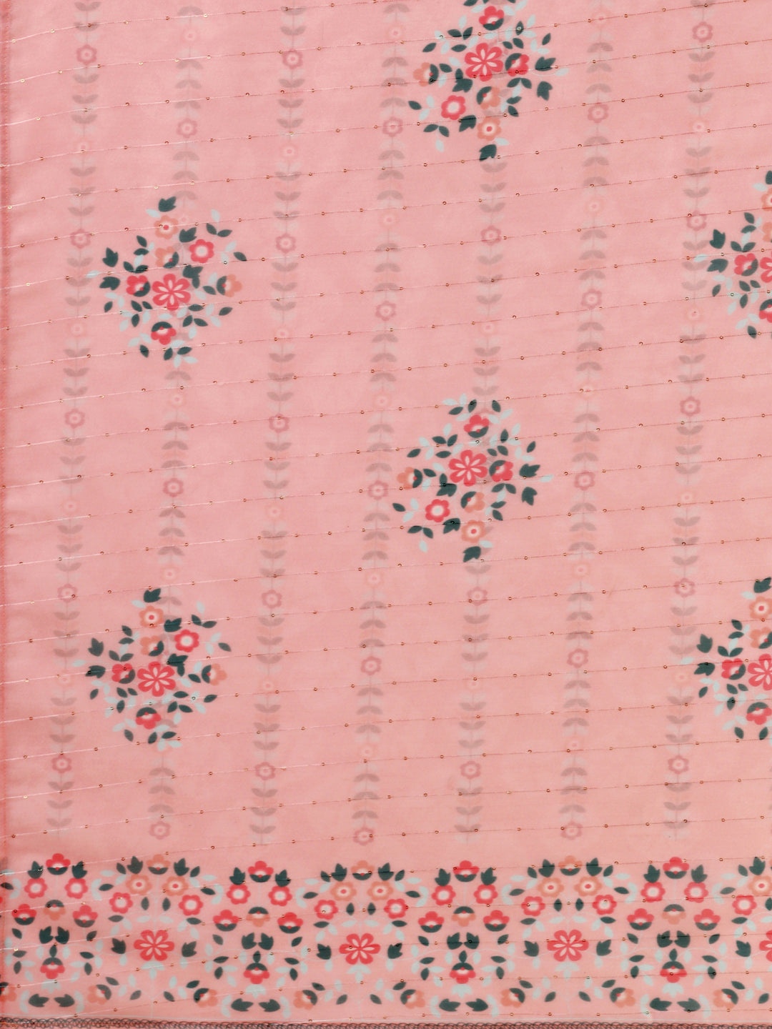 Pink Embroidered Kurta Pant & Dupatta Set, Multicolor - Hiral Fashion | Grocsy