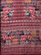 Embroidered Kurta With Pant & Printed Dupatta Set, Multicolor - Hiral Fashion | Grocsy