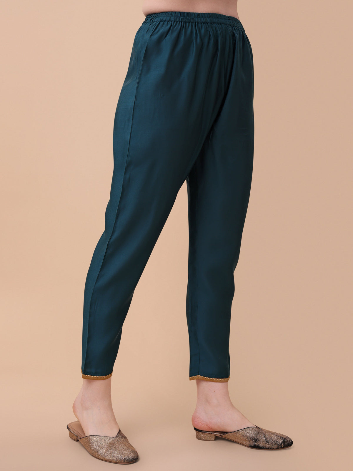 Embroidered Kurta With Pant& Dupatta Set, Multicolor - Hiral Fashion | Grocsy