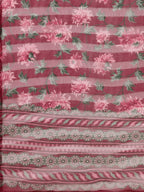 Embroidered Kurta With Pant & Printed Dupatta Set, Multicolor - Hiral Fashion | Grocsy