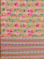 Embroidered Kurta With Pant & Printed Dupatta Set, Multicolor - Hiral Fashion | Grocsy
