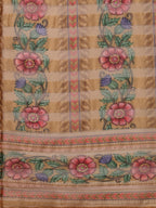 Hand Embroidered Kurta With Pant And Organza Printed Dupatta Set, Multicolor - Hiral Fashion | Grocsy