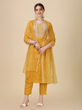 Embroidered Kurta With Pant And Dupatta Set Premium, Multicolor - Hiral Fashion | Grocsy